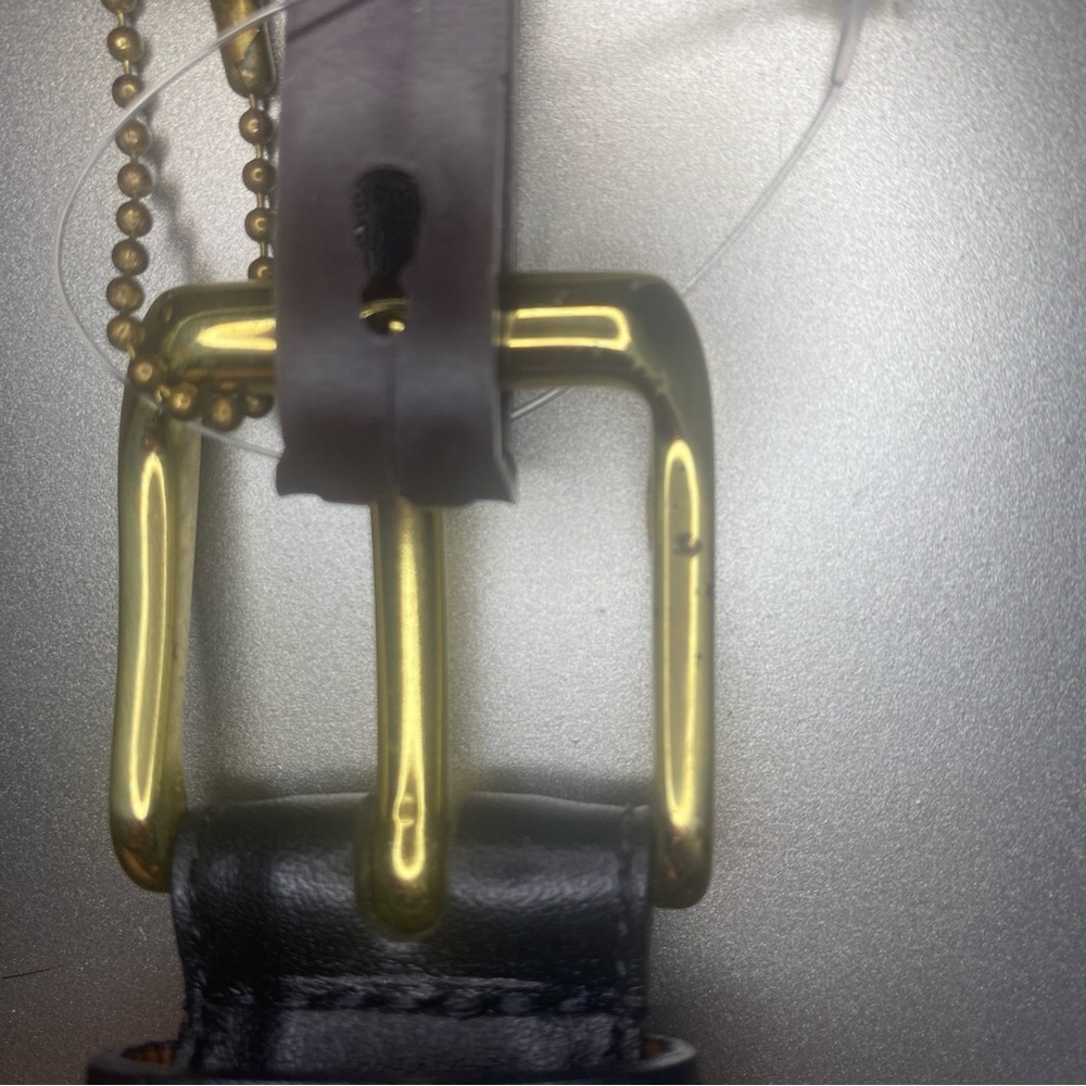 NWT Rare & Vintage Coach Belt Burnished Cowhide and Solid Brass - Size 34 Inches - Picture 5 of 10